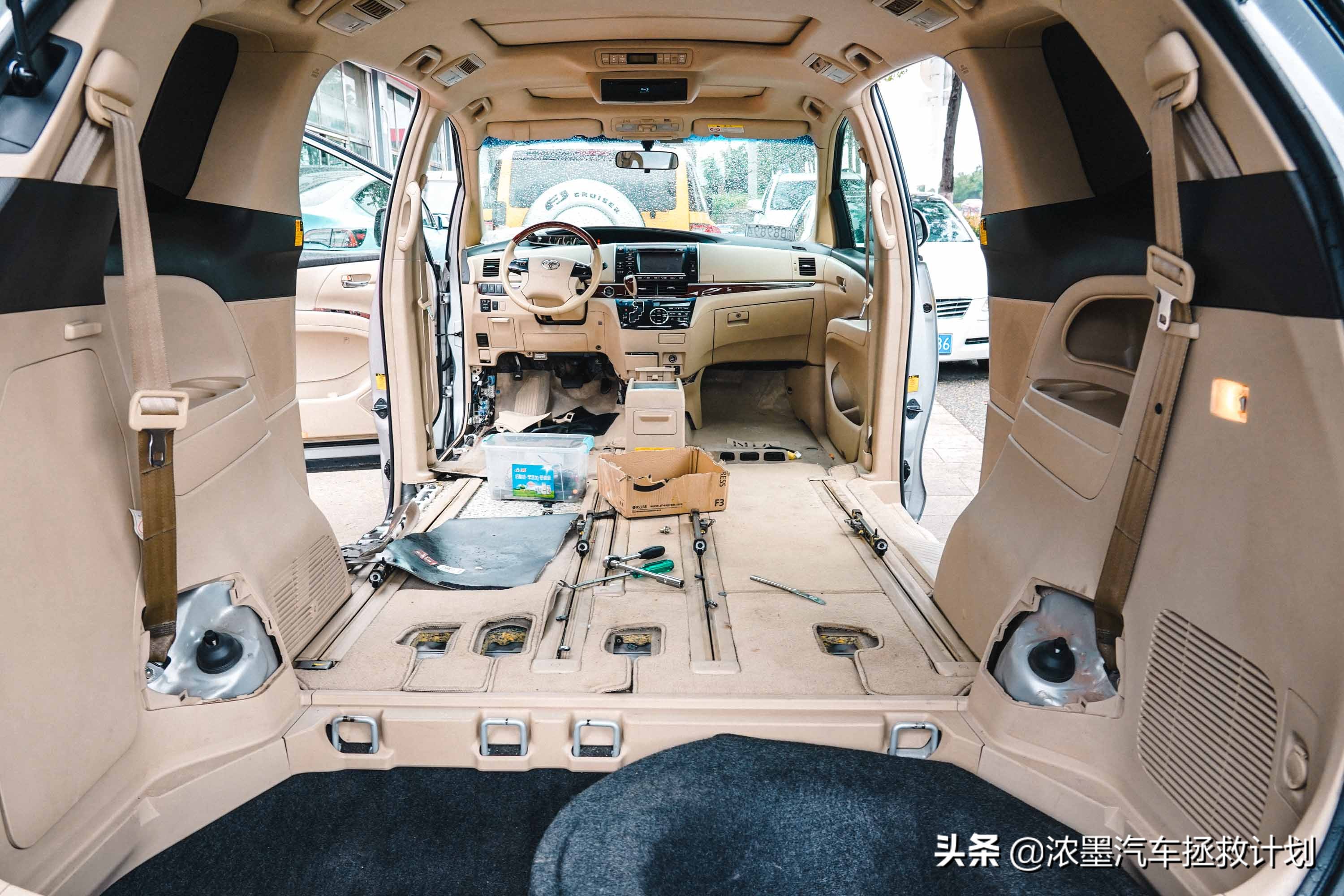 翻新整备修复丰田第一代普瑞维亚,一代情怀丰田普瑞维亚