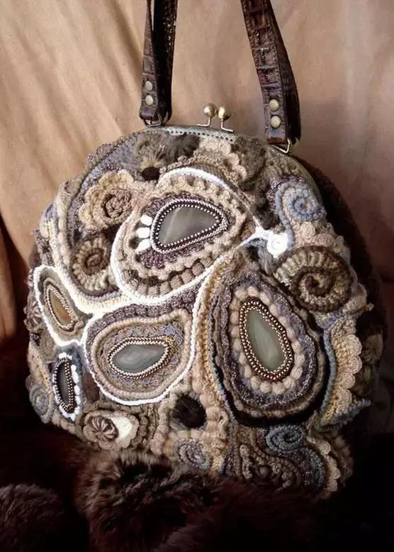 31款超美的爱尔兰钩花包，绝对让你爱不释手，独特的美！附教程