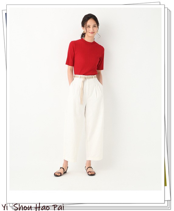 夏季亚麻宽松洋气7分裤,亚麻棉牛仔直筒裤穿搭