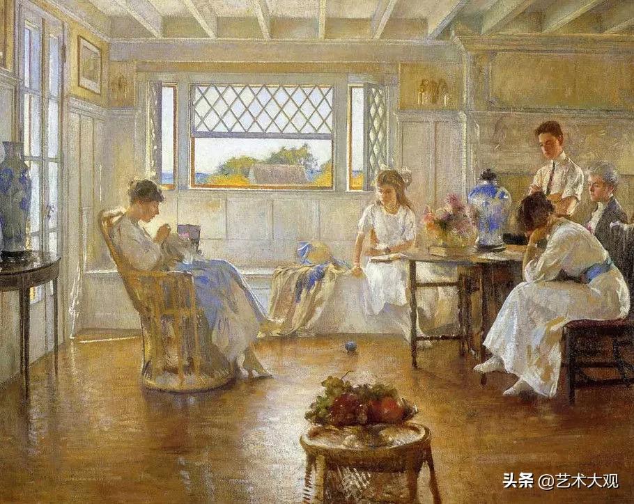 美国艺术家经典油画欣赏,美国女画家风景油画欣赏