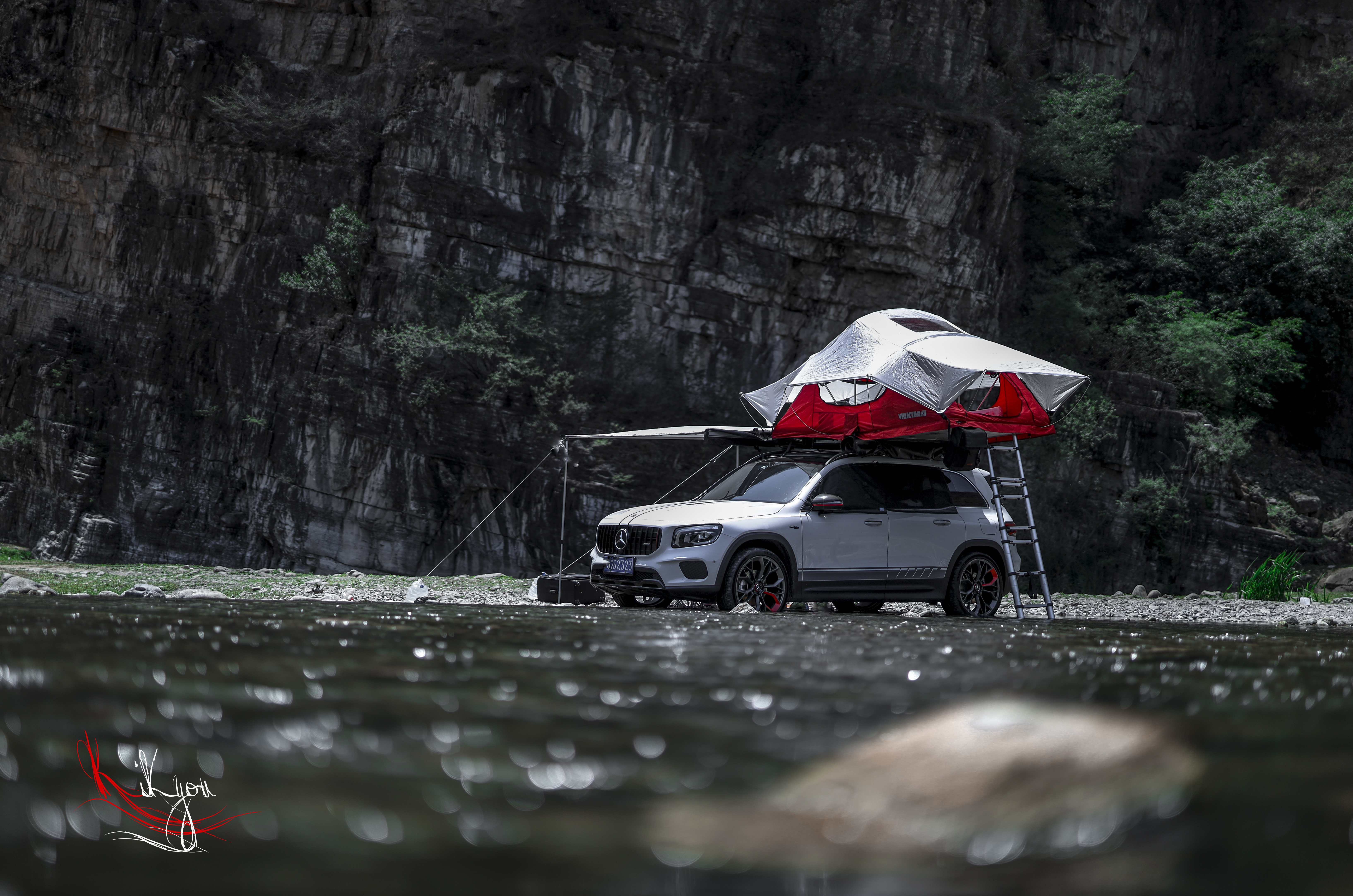 奔驰glb露营改装,glb改装露营