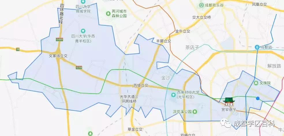 成都学区百科40强,成都学区地图