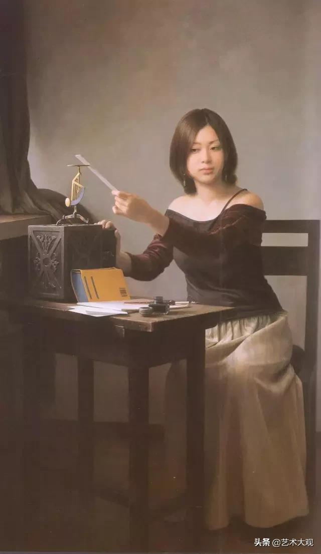 日本当代油画著名画家,日本写实大师作品