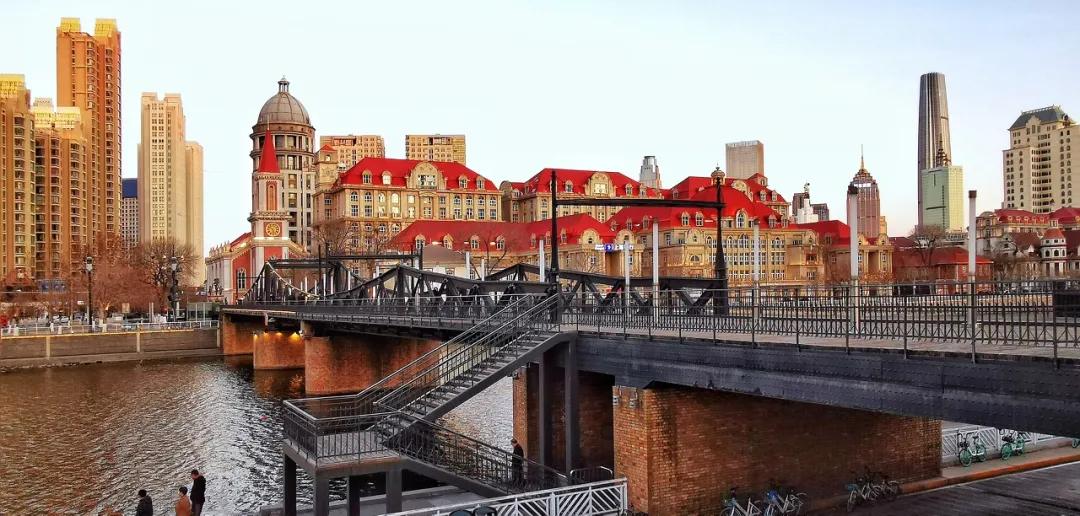 天津绝美夜拍,天津超美晚霞