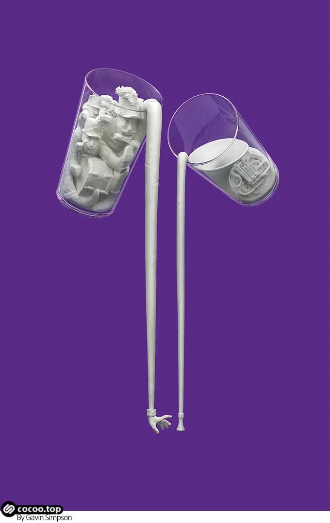 设计中缺少空间感,设计构图的九种方法