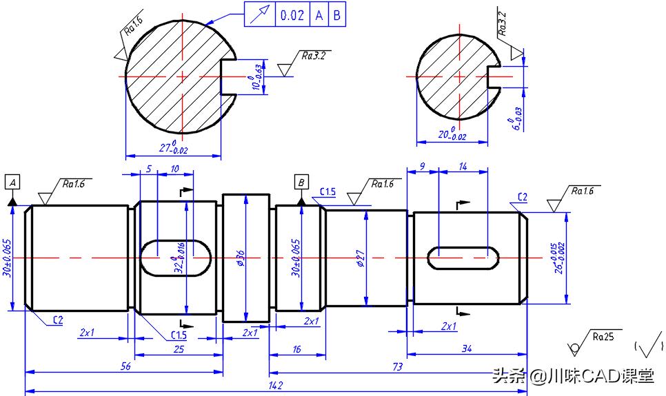 autocad3d建模,用autocad画零件平面图教程