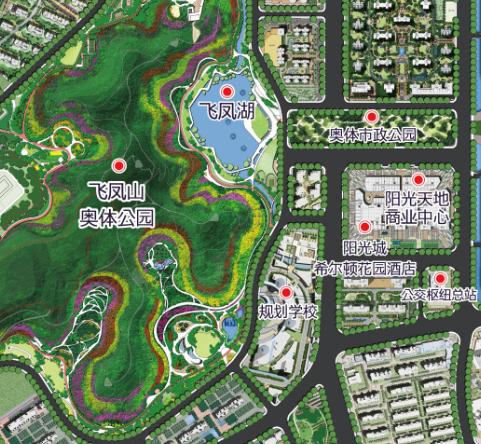 奥体板块核心位置,奥体板块住宅市场分析