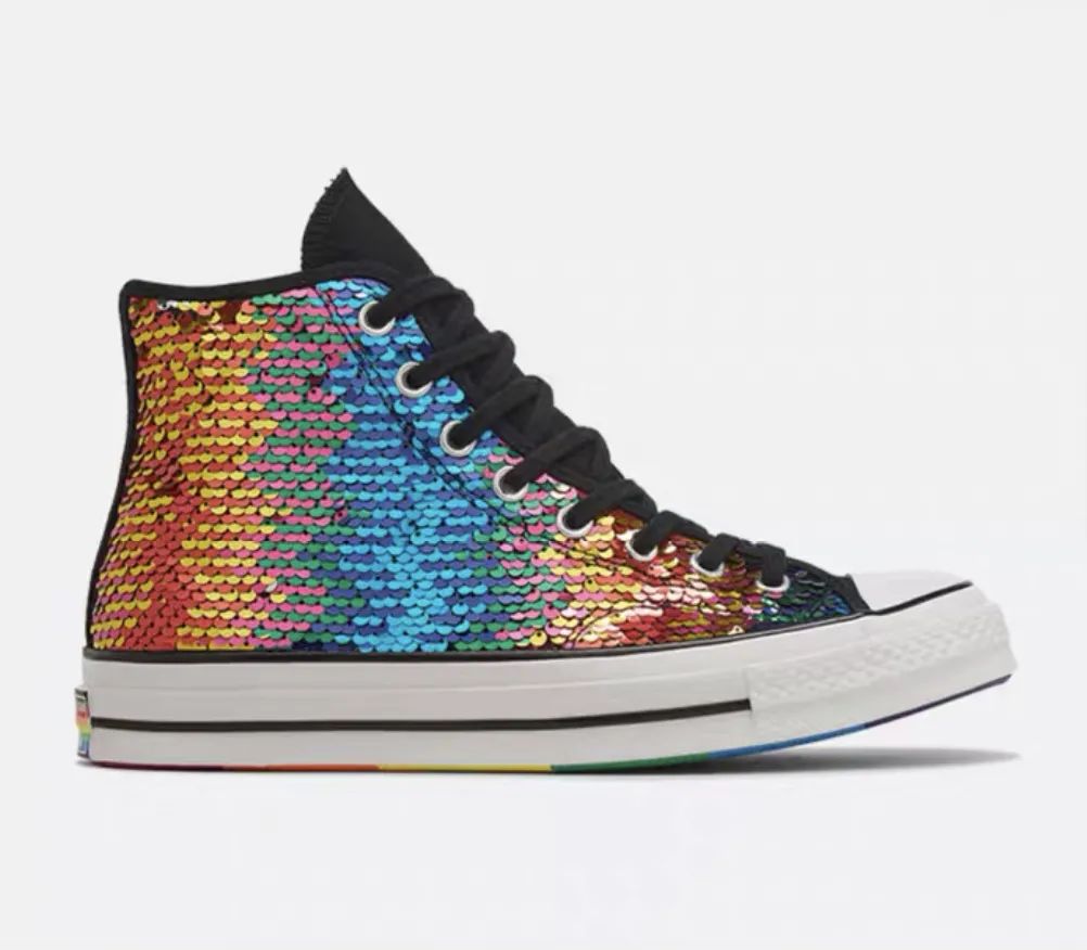 匡威chuck70彩虹,匡威十周年彩虹限定