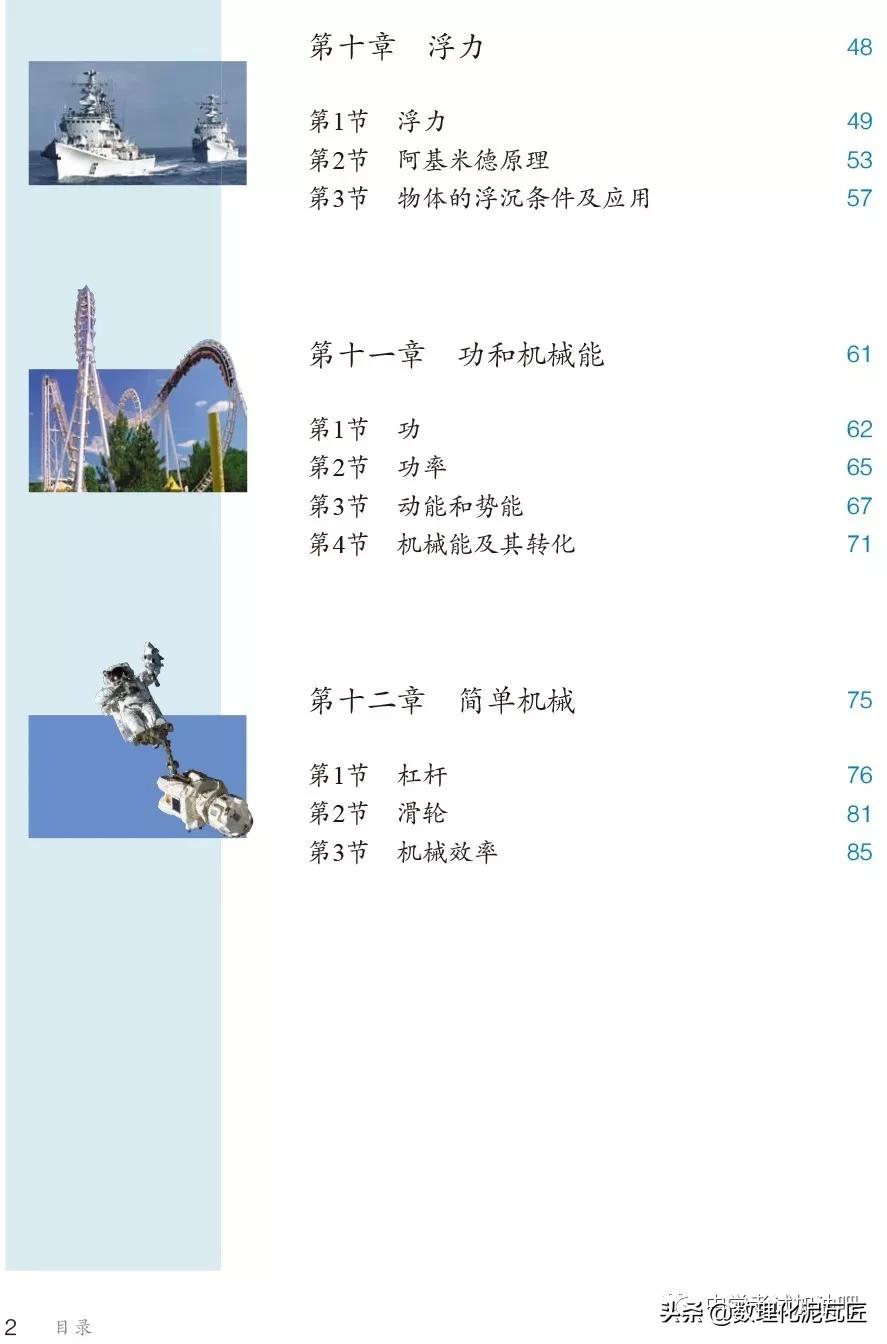 寒假八年级物理预习教辅,人教版八年级下册物理预习笔记