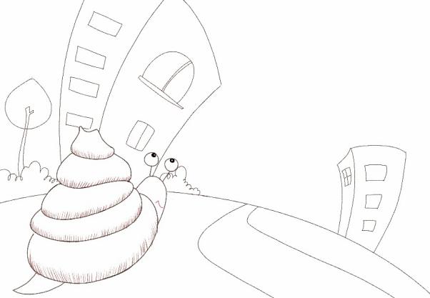 儿童创意美术课程：小蜗牛