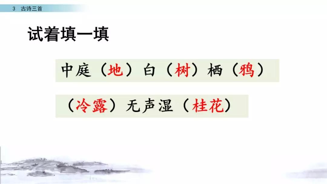 六年级下册10古诗三首ppt完整版,部编版六年级下册第三课古诗图解
