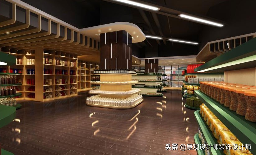 商场店铺设计案例图纸,超市设计图解大全