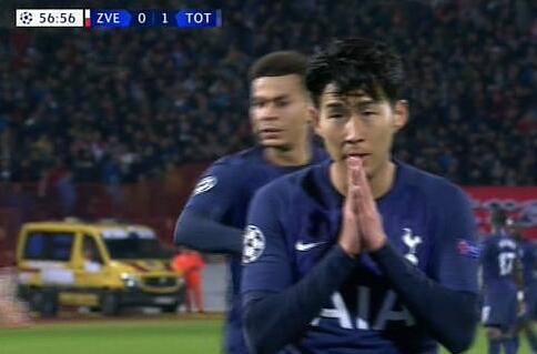 孙兴慜进球后做闭嘴手势被骂,孙兴慜回应闭嘴庆祝手势第一视角