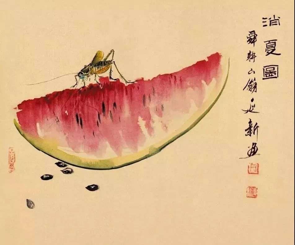 齐白石水墨小品欣赏,齐白石虫草长卷