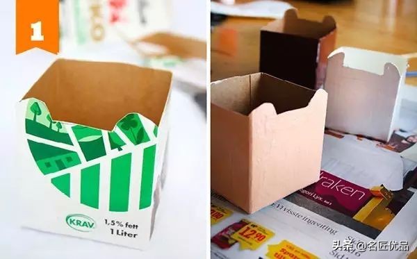 亲子手工牛奶盒,牛奶盒子可操作的手工
