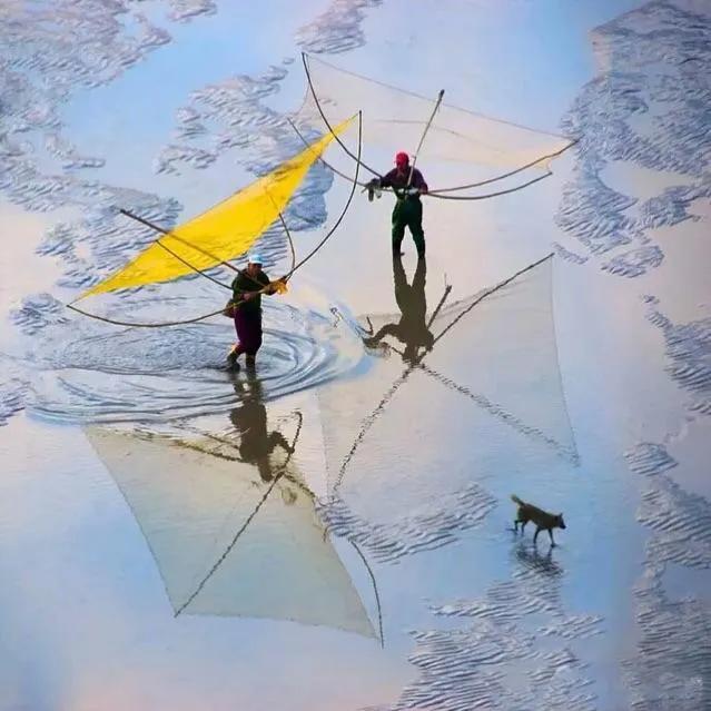 霞浦滩涂光影摄影作品,霞浦摄影风光