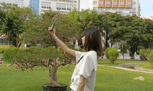 校园风自拍姿势大全,校园小清新自拍