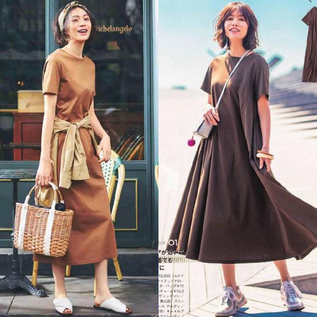 春夏必备百搭t恤裙春款上新穿搭,t恤裙怎么穿不单调好看