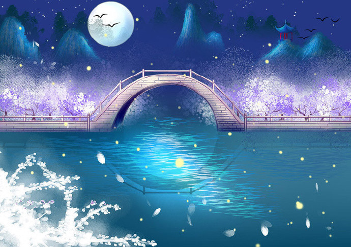 不愧是诗仙！连孤独都写得如此浪漫唯美，沉醉了千年的时光