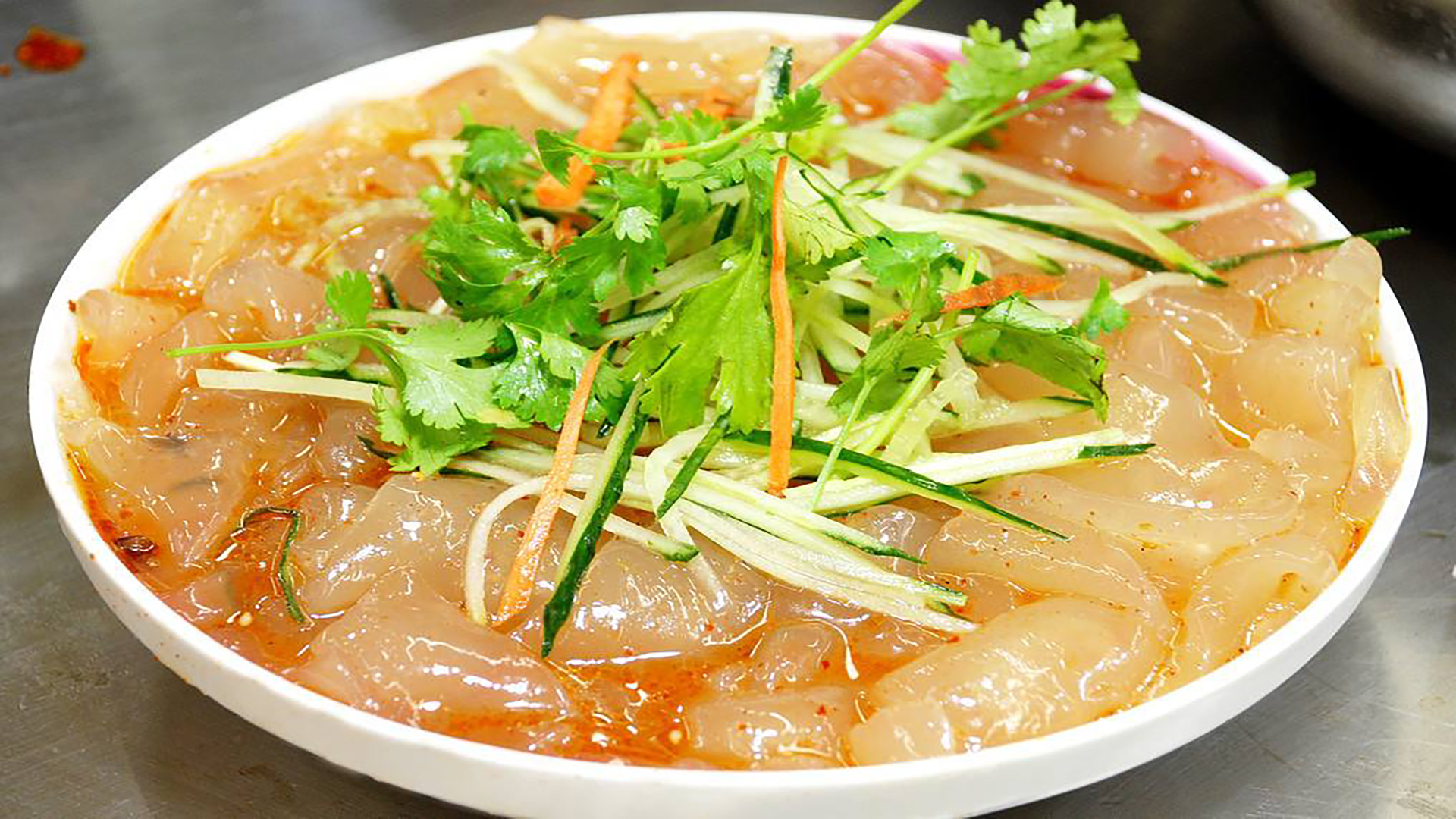 五彩大拉皮做法糖醋,大拉皮糖醋