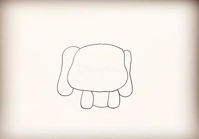 小狗简笔画ins风简单又好看图片,简单又超凶的小狗简笔画图片图文