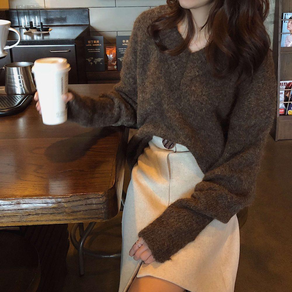 韩系穿搭宽松咖色,秋冬穿搭今年最流行的咖色