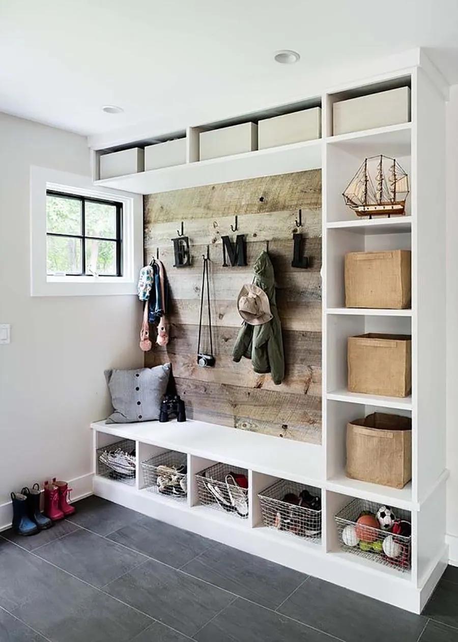 玄关衣物鞋子收纳架,玄关鞋帽间收纳