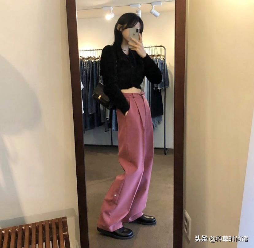 秋针织西装裤,针织衫西装裤什么场合穿