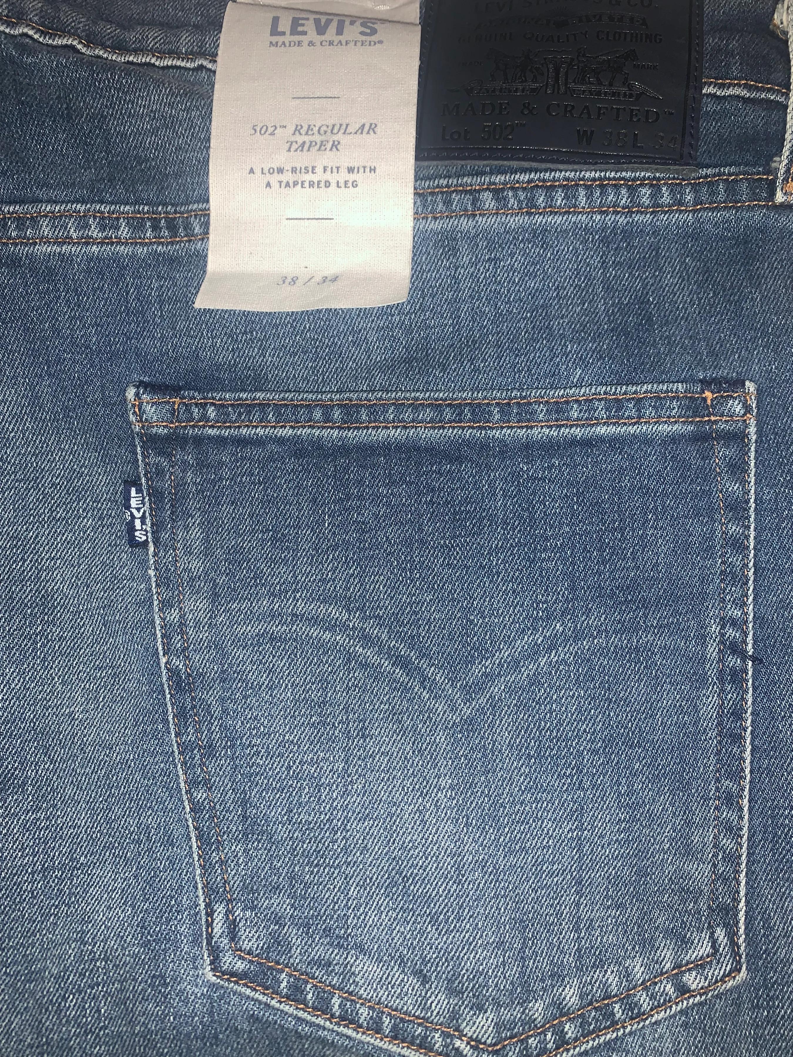 李维斯502锥形牛仔裤夏季,李维斯502是赤耳丹宁吗