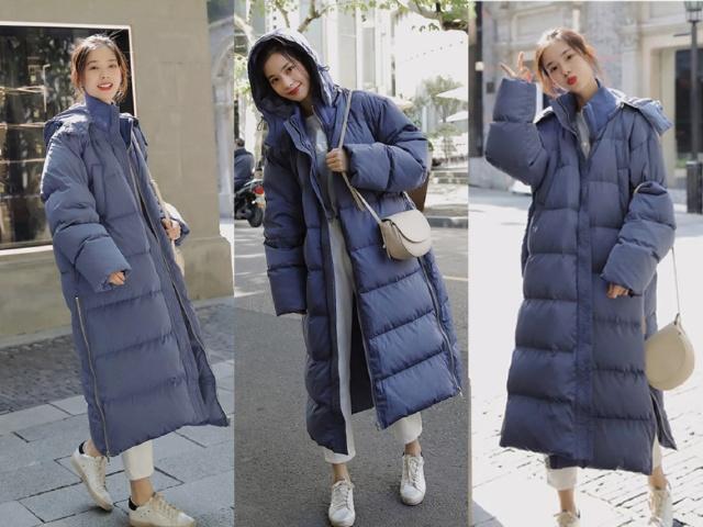 冬季休闲裤休闲鞋穿搭什么衣服,冬季棉服微喇裤穿搭