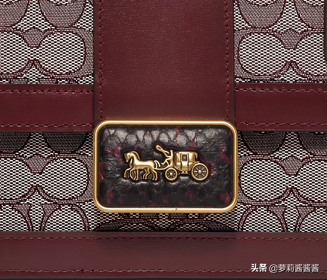 coach提花织物托特包,coach小号提花织物包