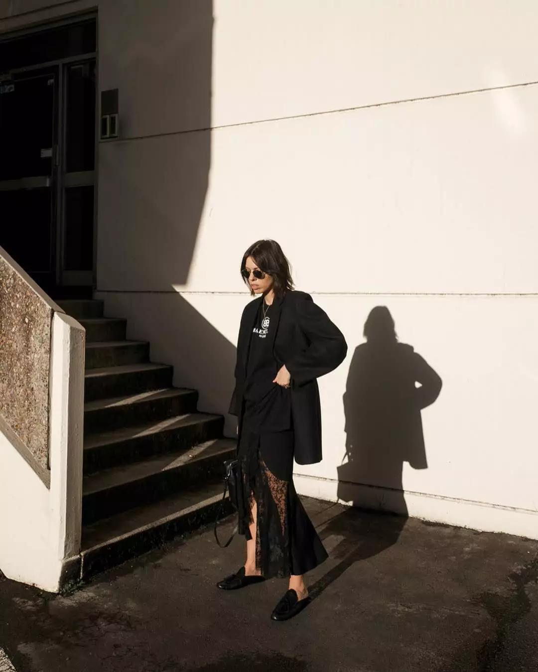 万能黑西装穿搭攻略,万能色黑色