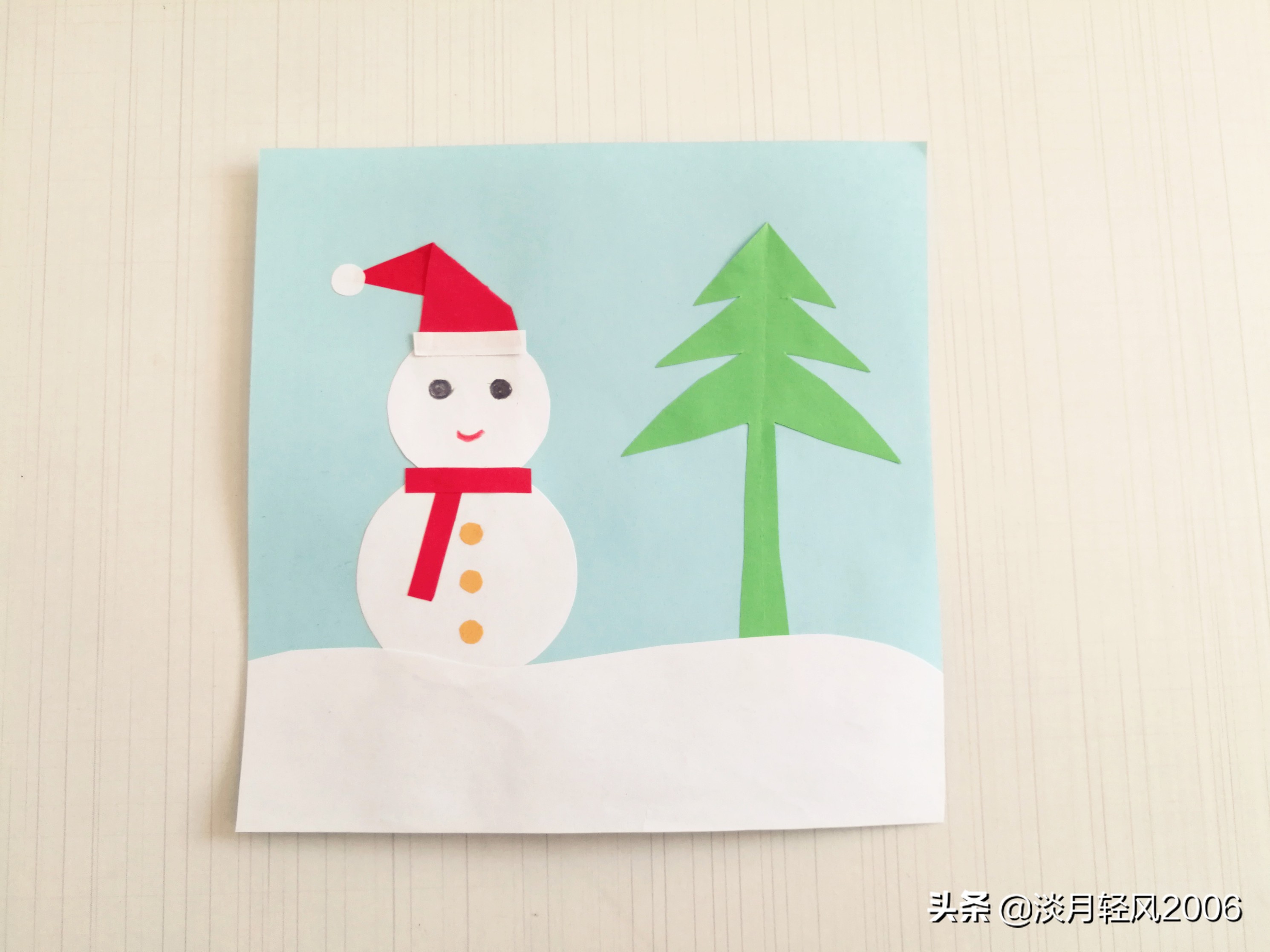 幼儿园创意手工新年贺卡简单一点,圣诞节幼儿手工贺卡制作