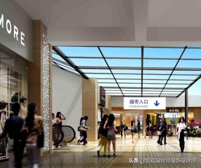 商场店铺设计案例图纸,超市设计图解大全