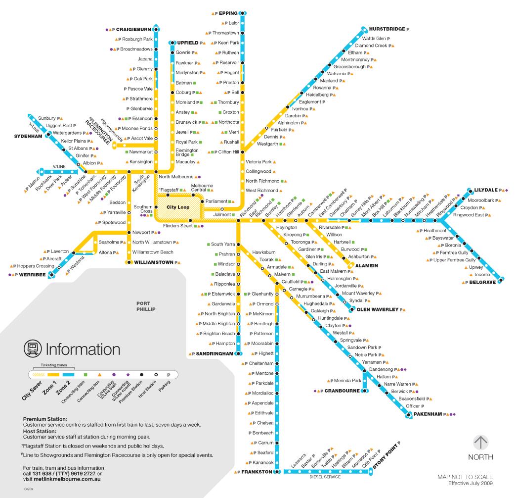 墨尔本免费电车路线图,墨尔本如何乘坐电车