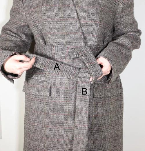 大衣腰带显瘦,大衣腰带的7种系法简单