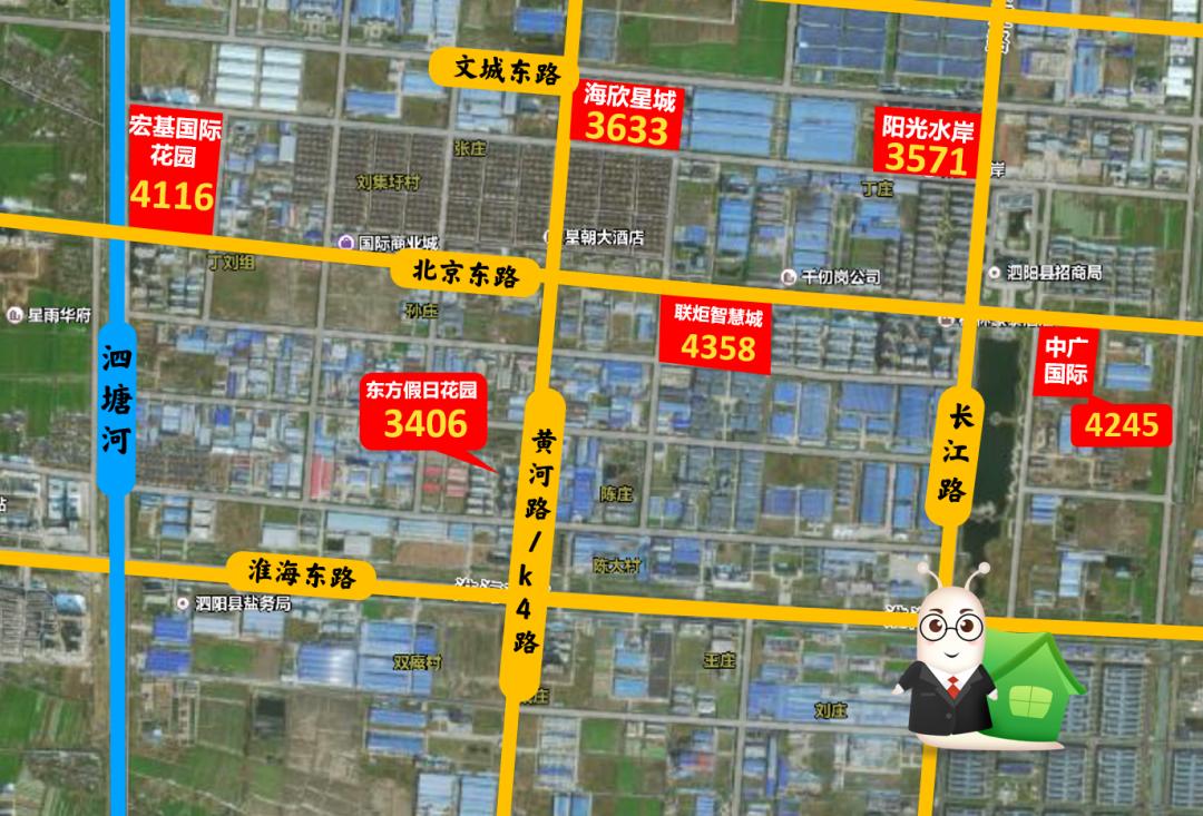 泗阳10家楼盘最新销售价格公布,近期泗阳房价走势图