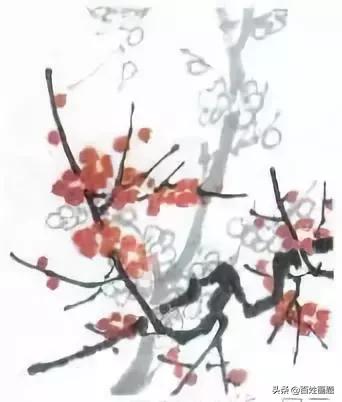 国画梅花画法视频,徐湛梅花画法教程