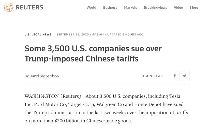 特朗普对华加征关税都有哪些,特朗普对华加征关税最新清单