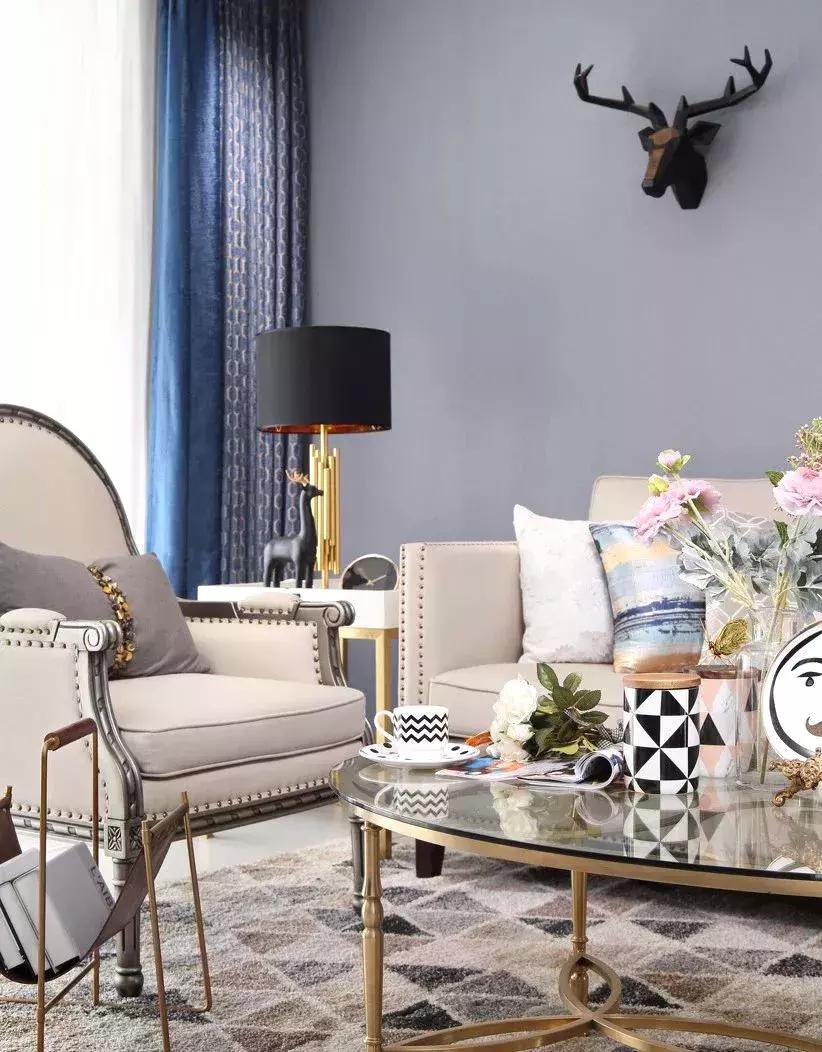 北欧美式整屋设计 (小户型高级感美式设计)