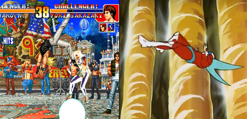 经典游戏拳皇,拳皇十周年梦幻大门五郎必杀技