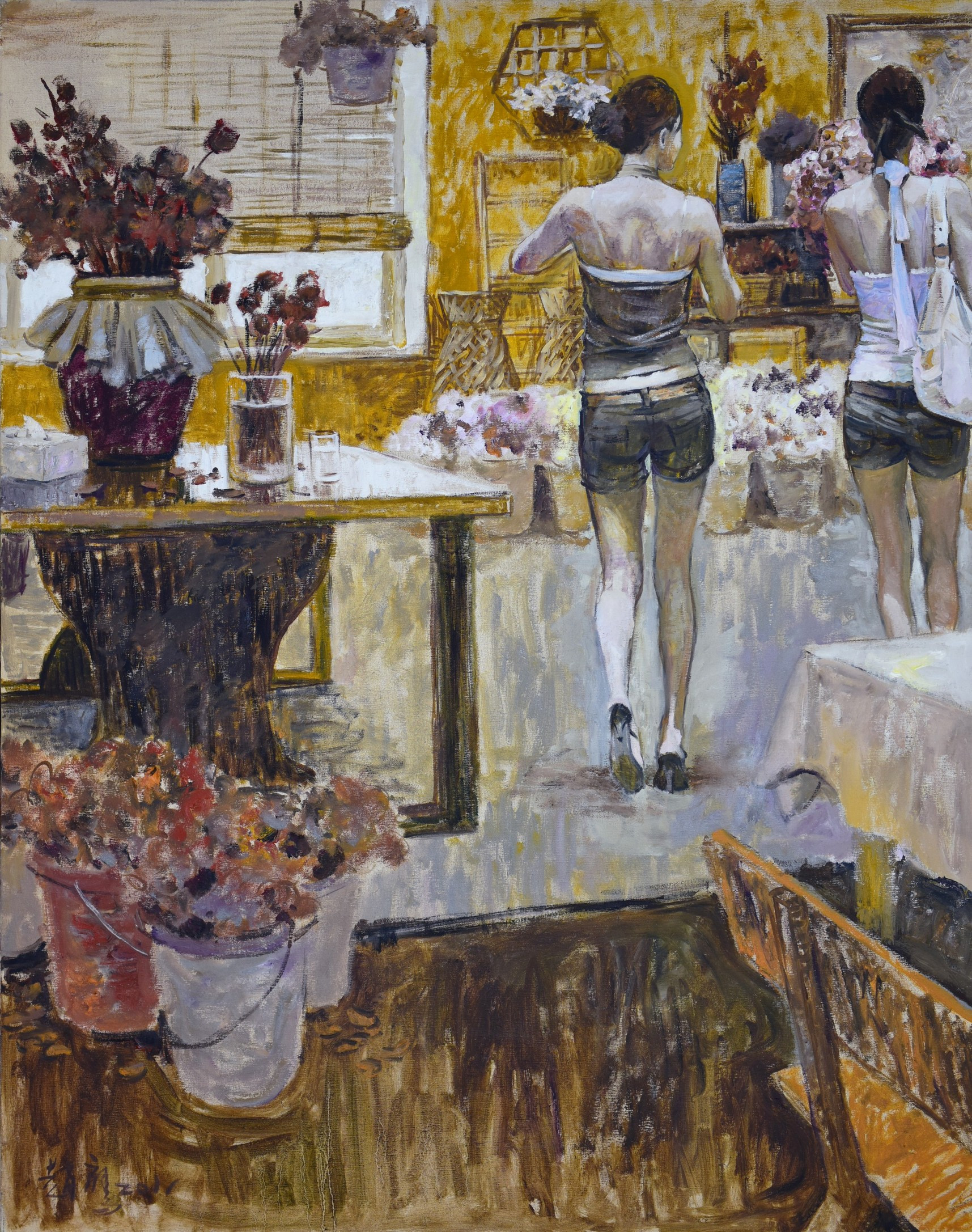 柠檬汁氤在水中　角落里美人如茵——画家赵鹰的写意油画