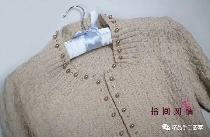 春秋“小香风”时尚开衫外套的织法图解