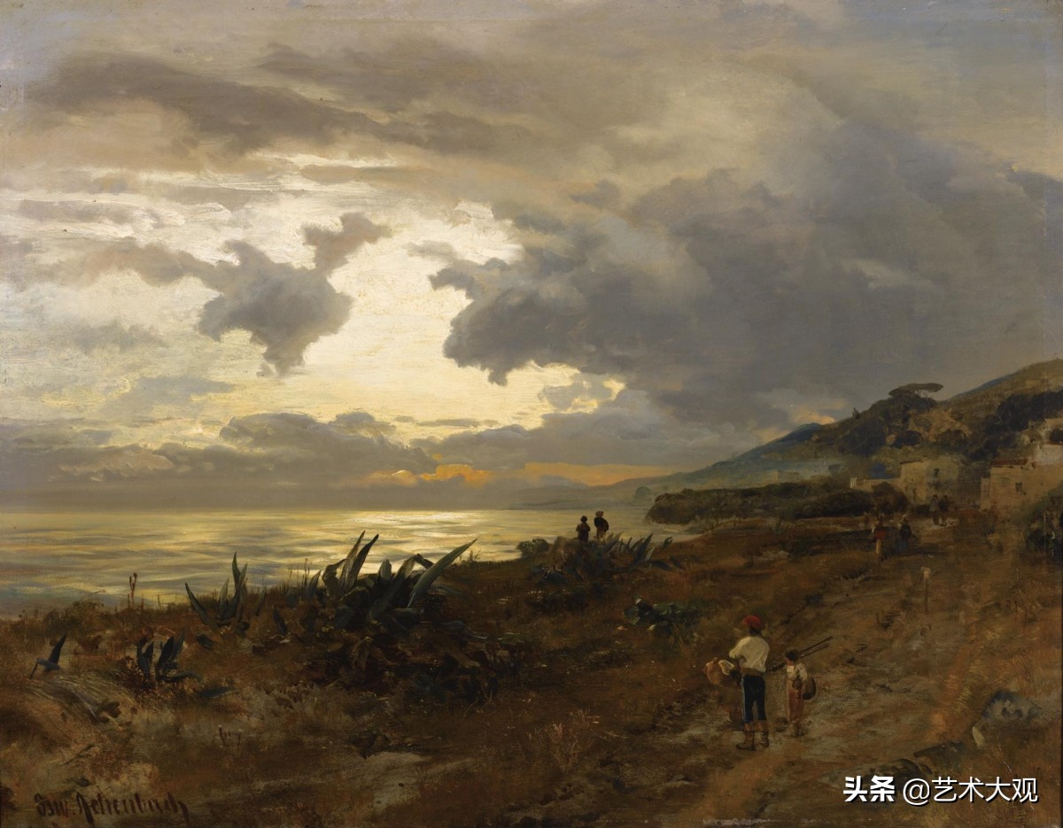 芬兰大师古典风景油画作品欣赏,顶级的欧洲午后阳光风景油画