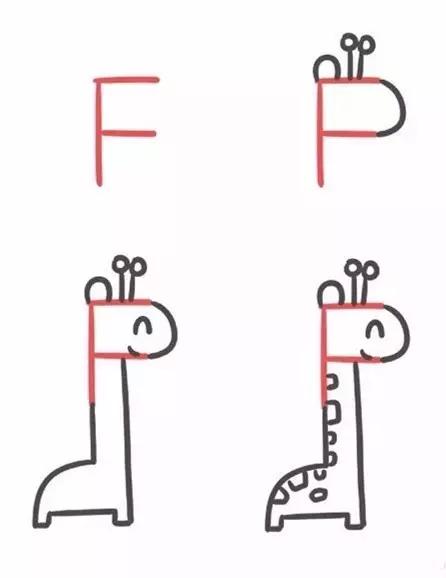 26个字母趣味简笔画完整版,字母简笔画26个字母简单又好看