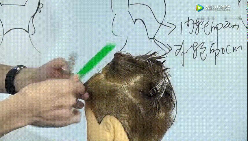 男潮流发型剪发视频教程,男士锡纸烫飞机头吹风教程