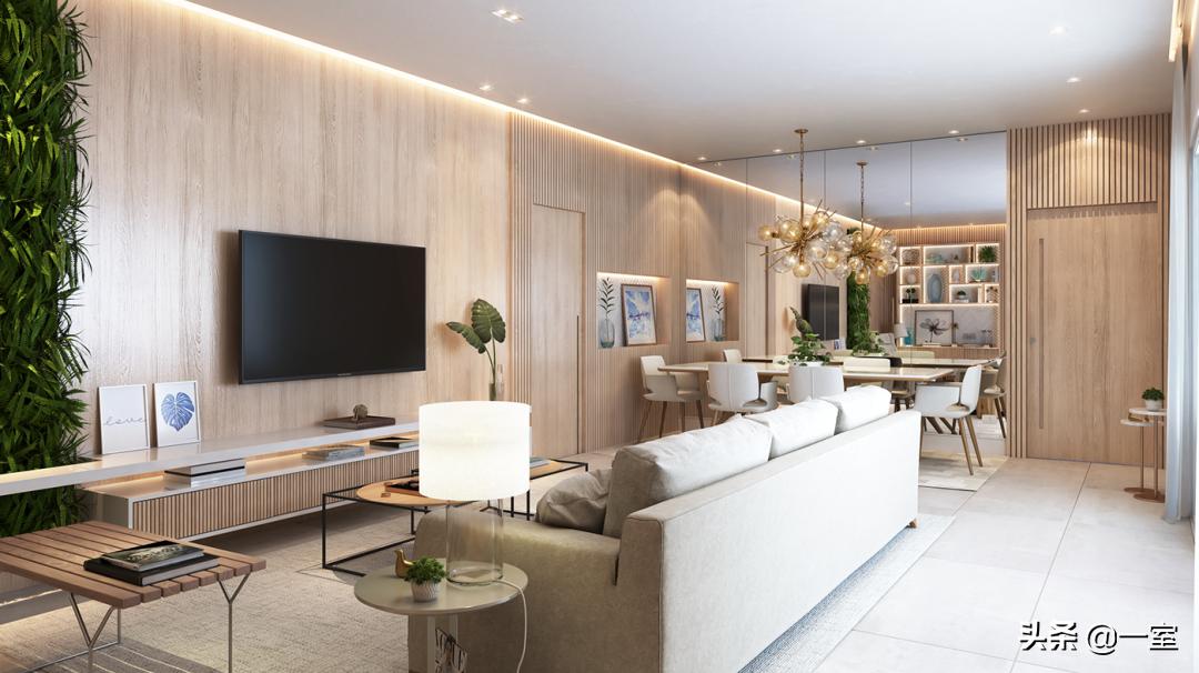 3.3米背景墙设计,客厅背景墙设计简约款