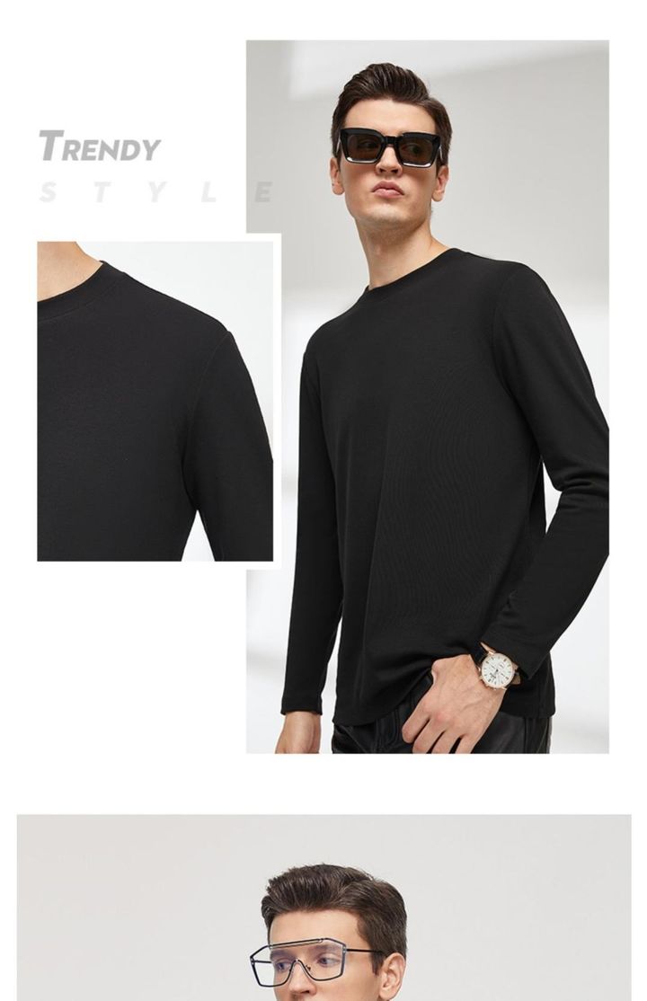 平价又好穿的四大素色t恤,长袖秋冬t恤