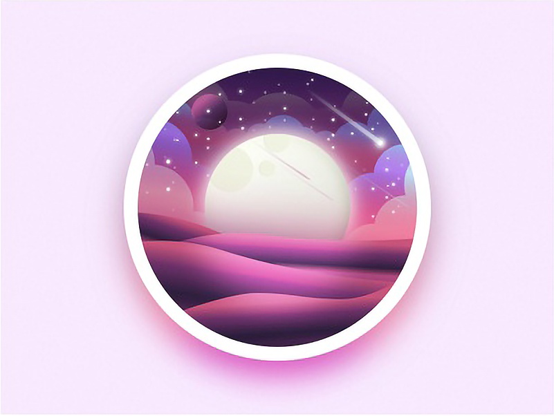 ai绘制梦幻星球,ai教程制作几何图