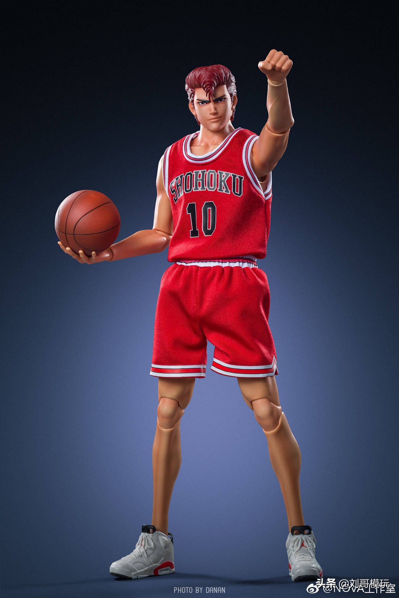 灌篮高手樱木花道可动人偶,灌篮高手樱木花道寸头手办